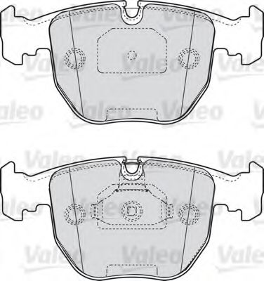 598412 VALEO колодки тормозные