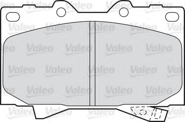 598535 VALEO колодки тормозные