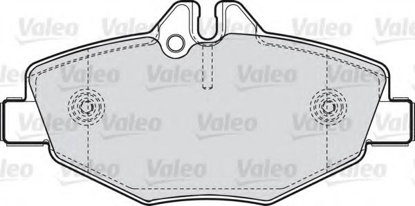 598638 VALEO колодки тормозные