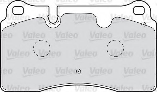 598994 VALEO комплект тормозных колодок