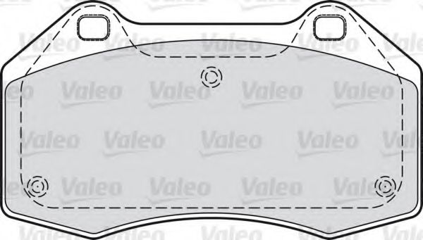 598861 VALEO Комплект тормозных колодок, дисковый тормоз