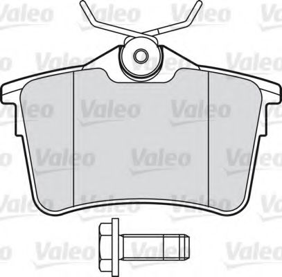 601042 VALEO комплект тормозных колодок