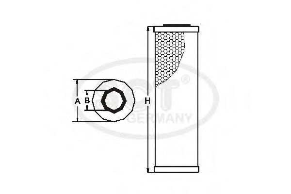 SH435P SCT Фильтр масляный двигателя