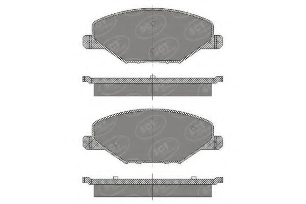 SP668 SCT Тормозные колодки (комплект 4 шт.) SP 668