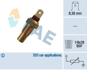31570 FAE Датчик температуры охлаждающей жидкости