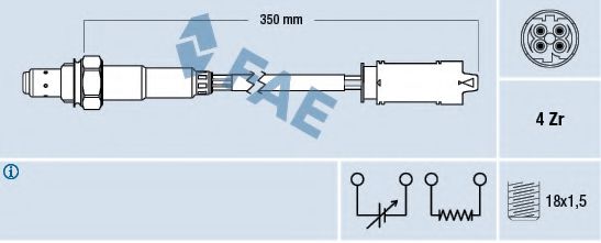 77368 FAE fae лямбда-зонд bmw e39e38 3.54.05.0 m52