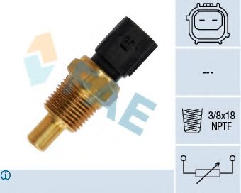33335 FAE Датчик, температура охлаждающей жидкости