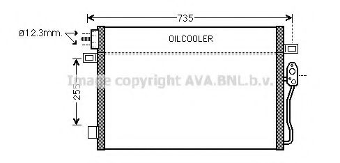 CR5100 AVA COOLING SYSTEMS радиатор кондиционера dodge: journey 2.7 flexfuel 08 -
