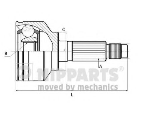 J2825001 NIPPARTS Шрус