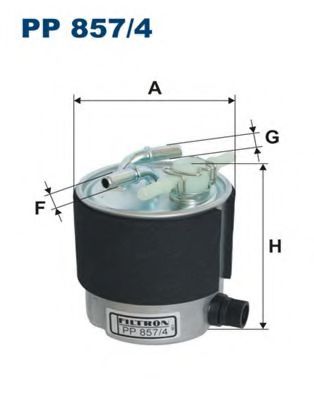 PP8574 FILTRON Фильтр топливный nissan qashqai 1.5d