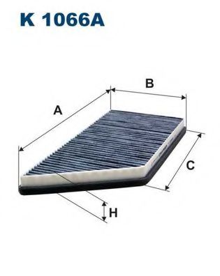 K1066A FILTRON Фильтр салона PEUGEOT 206/306 98- угольный
