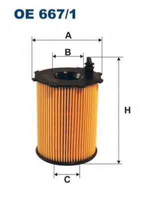 OE6671 FILTRON Фильтр масляный PSA/FORD/DA/SUZUKI/VOLVO 1.4-2.0 DIESEL