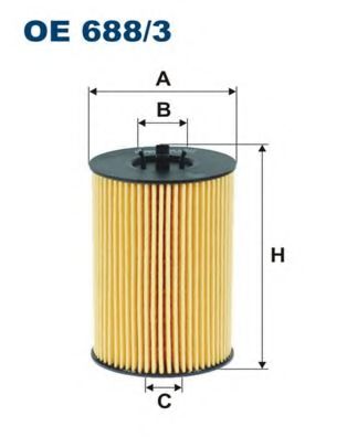 OE6883 FILTRON Фильтр масляный vag 1.6d-2.0d 12-