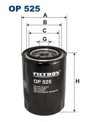 OP525 FILTRON Фильтр масляный VAG 80/100/A6/GOLF 3/JETTA 2/PASSAT/TRANSPORTER -00 1.3-2.5 DIESEL