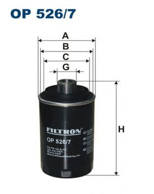 OP5267 FILTRON Фильтр масляный VAG 1.8-2.0 TFSI (аналог W71945)