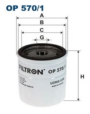 OP5701 FILTRON Фильтр масляный 1.4-3.0 GM OP5701 Filtron