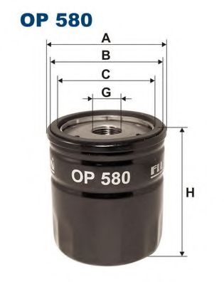 OP580 FILTRON Фильтр масляный 