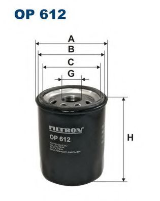 OP612 FILTRON Фильтр масляный NISSAN NOTE 06- 1.4