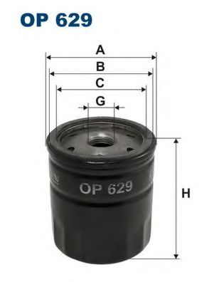 OP629 FILTRON Фильтр масляный FORD FOCUS 2 04- 1.4-1.6