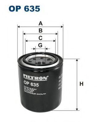 OP635 FILTRON Фильтр масляный OP635