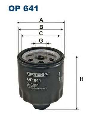 OP641 FILTRON Фильтр масляный VAG FABIA/OCTAVIA/BORA/GOLF 5/POLO 99- 1.4-1.6