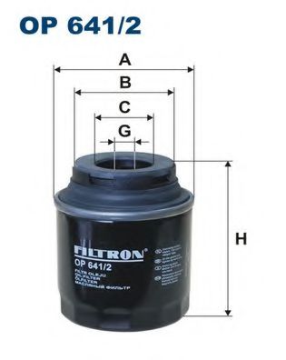 OP6412 FILTRON Фильтр масляный VAG (аналог W71294 OP6412 OC5933) Filtron