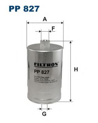 PP827 FILTRON Фильтр топливный VAG 80/A4/A6/A8/PASSAT -05 1.6-6.0
