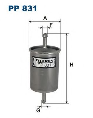 PP831 FILTRON Фильтр топливный PSA AX/BX/CX/ZX/106/205/306 90-