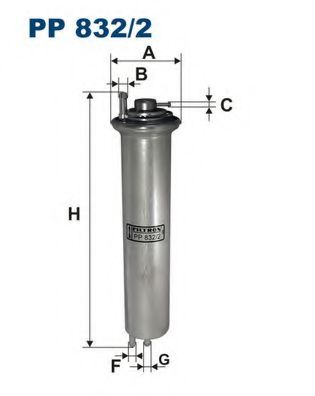 PP8322 FILTRON Фильтр топливный BMW 5(E39)/7(E38)/X5(E53)