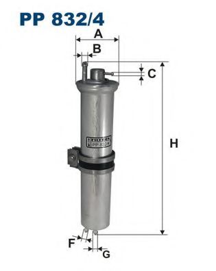 PP8324 FILTRON Фильтр топливный BMW 7(E65) 01-