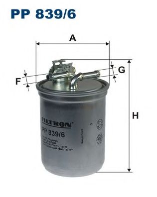 PP8396 FILTRON Фильтр топливный FORD/VW GALAXY/SHARAN -10 1.9 DIESEL