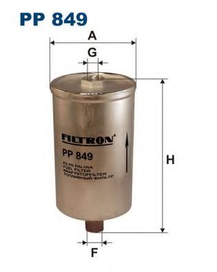 PP849 FILTRON Фильтр топливный AUDI 100/A6 -97
