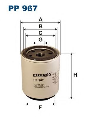PP967 FILTRON фильтр топливный сепаратора широкий