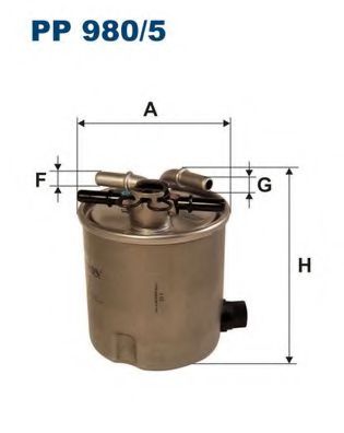 PP9805 FILTRON Фильтр топливный PP985