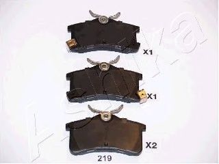 5102219 ASHIKA Колодки тормозные задние TOYOTA Avensis 97-3