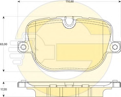 6118241 GIRLING Колодки тормозные LAND ROVER RANGE ROVER IIISPORT 5. 9- задние