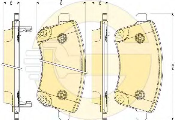 6135089 GIRLING Колодки тормозные NISSAN JUKE 1-TEANA 8- задние