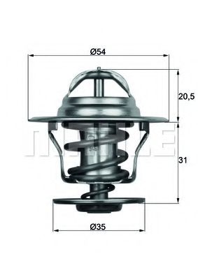 TX1587D KNECHT-MAHLE Термостат