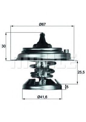 TX2985D KNECHT-MAHLE Термостат, охлаждающая жидкость