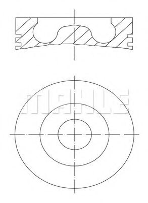 0160700 KNECHT-MAHLE Поршень