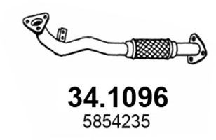 341096 ASSO Труба выхлопного газа