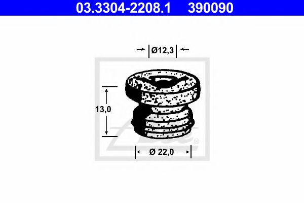 03330422081 ATE Кольцо уплотнительное BMW