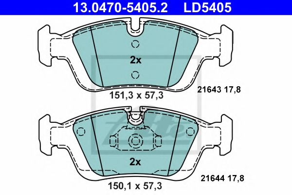 13047054052 ATE колодки торм bmw 3 e36e46 z3 z4 e85 f 9508-<<