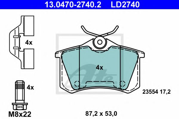 13047027402 ATE  ceramicrenault cliomeganemodusscenic 1.2-2.i1.5-2.dci 6>