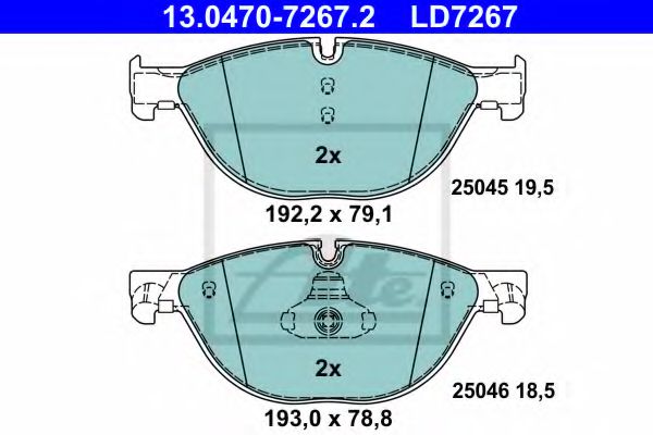 13047072672 ATE  bmw f01-f04f07f10-f13 3.0i-5.0i2.5d-5.0d 08>