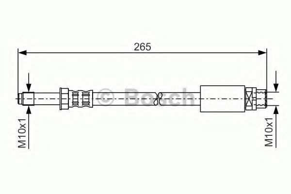1987476359 BOSCH Шланг тормозной BMW E81/E82/E87/E88/E90/E91/E92/E93/E84 04-
