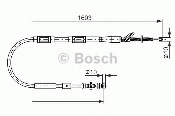1987477409 BOSCH тормозной трос