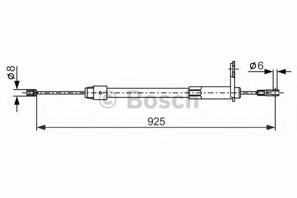 1987477846 BOSCH Трос стояночного тормоза