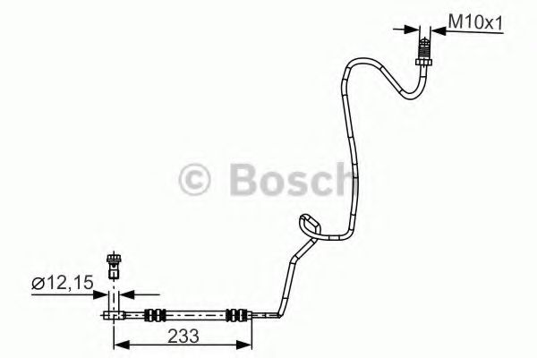 1987481339 BOSCH Шланг тормозной R