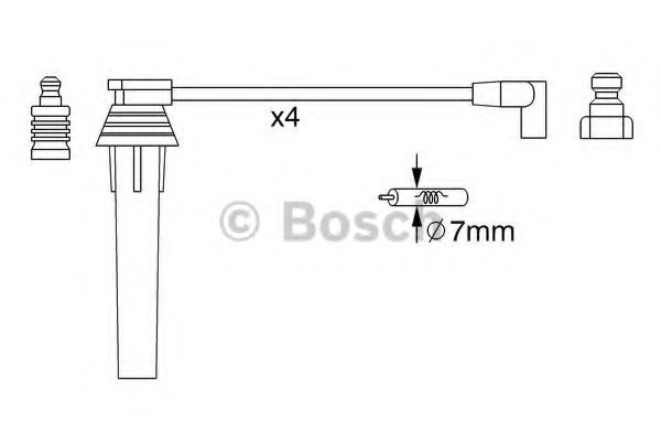 0986357270 BOSCH высоковольтные провода